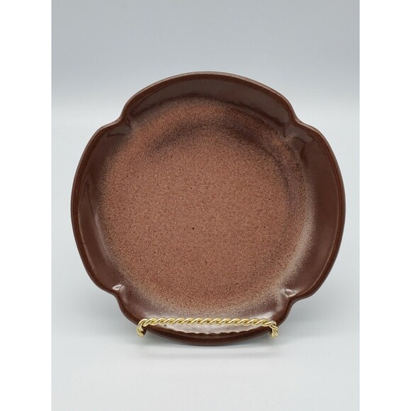 Frankoma Pottery Brown  5 3/4” Bread Plate Saucers #5E Plainsman Pattern - Picture 1 of 12